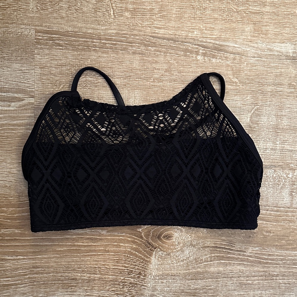 Midori High Neck Lace Bikini Top